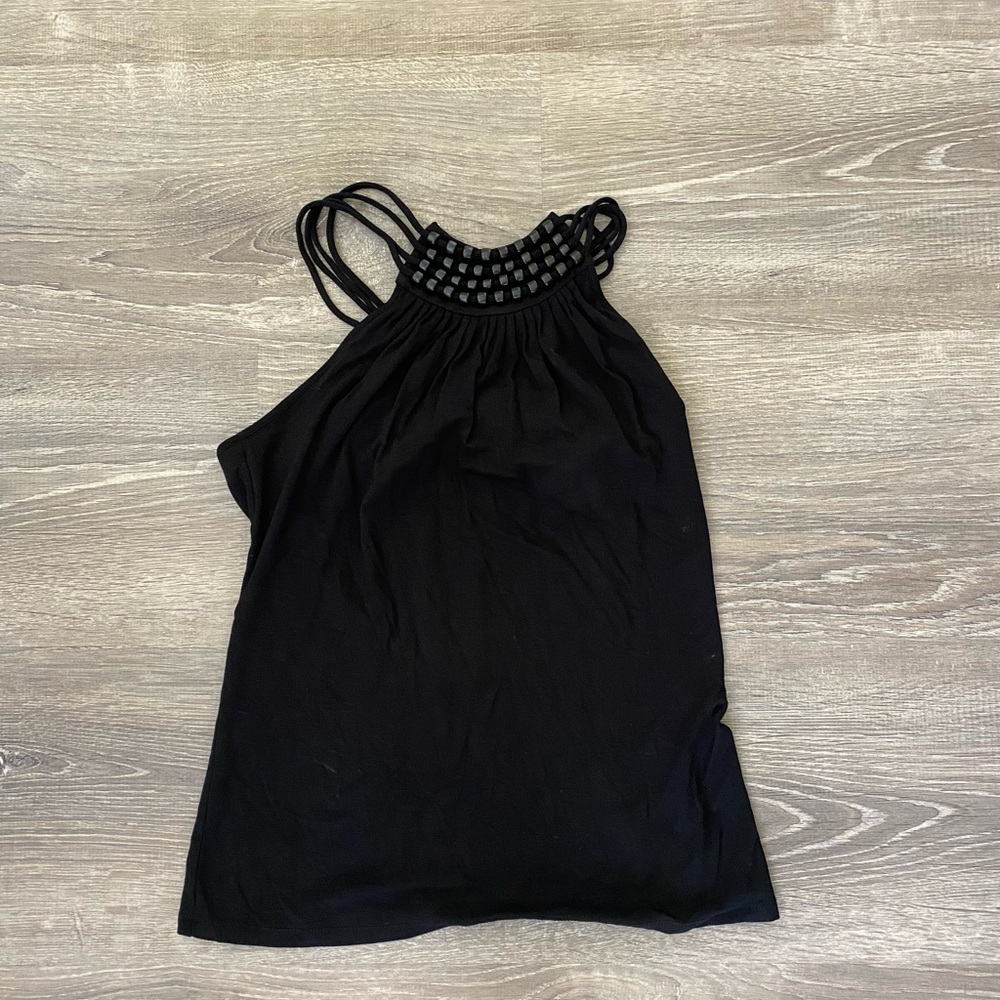 Michael Kors Black Strappy Tank